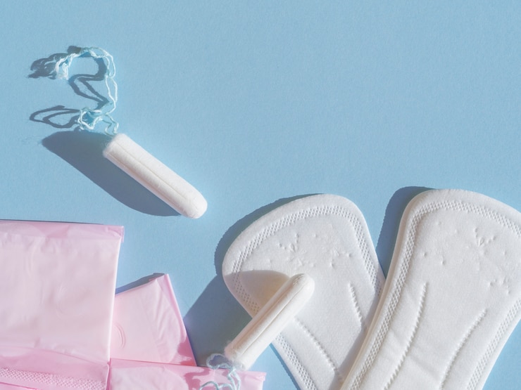 Photo gratuit variété de gros plan sur l'hygiène menstruelle féminine