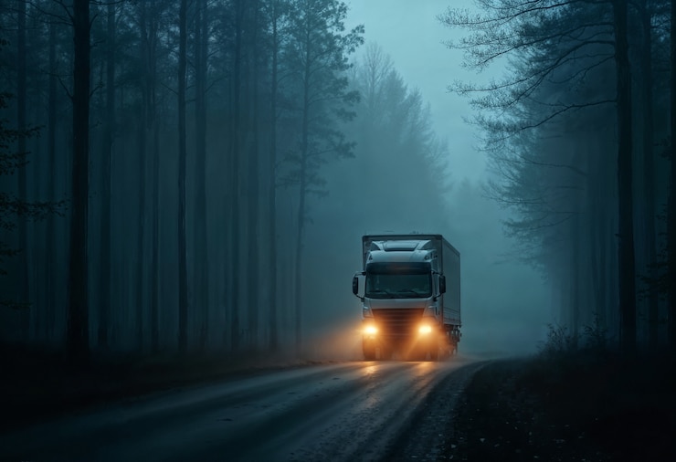 Photo gratuit véhicule sur la route