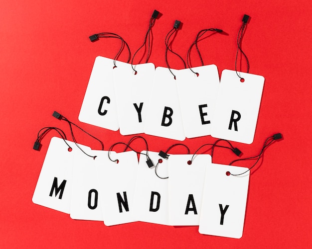 Photo gratuite ventes d'achats du cyber monday