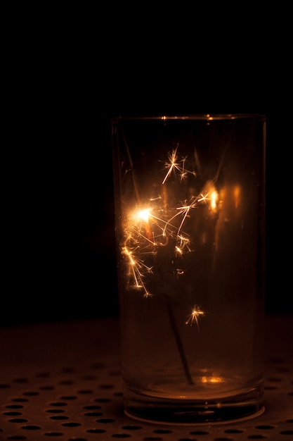 Verre avec Sparkler