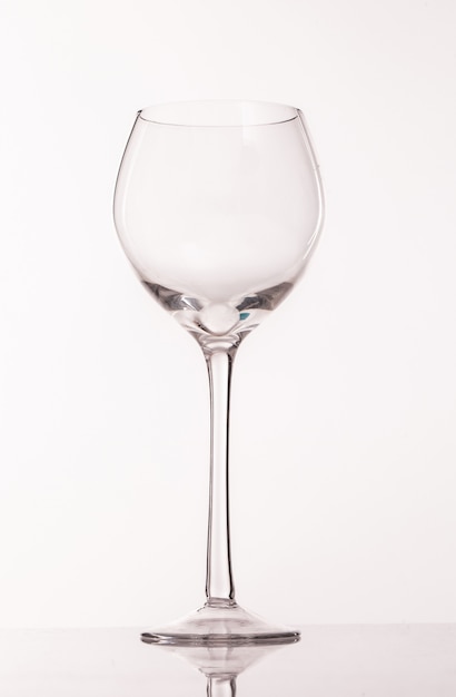 Verre transparent pour le vin