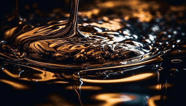 Photo gratuite un verre de vin est versé sur une surface noire.