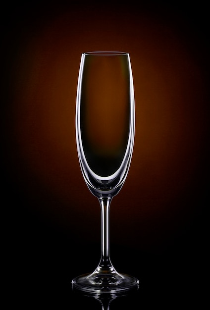 Verre à vin vide