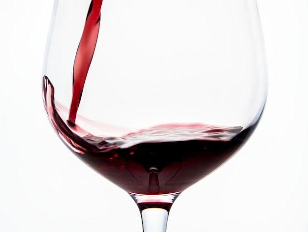 Photo gratuite verser un verre de vin rouge