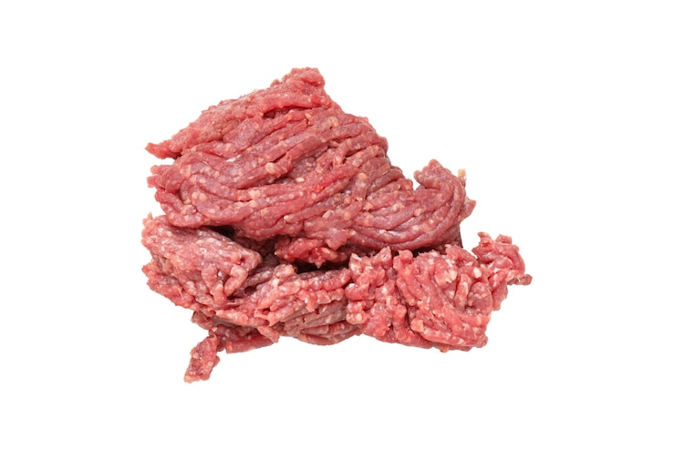 Photo gratuit viande hachée de png isolée sur fond blanc
