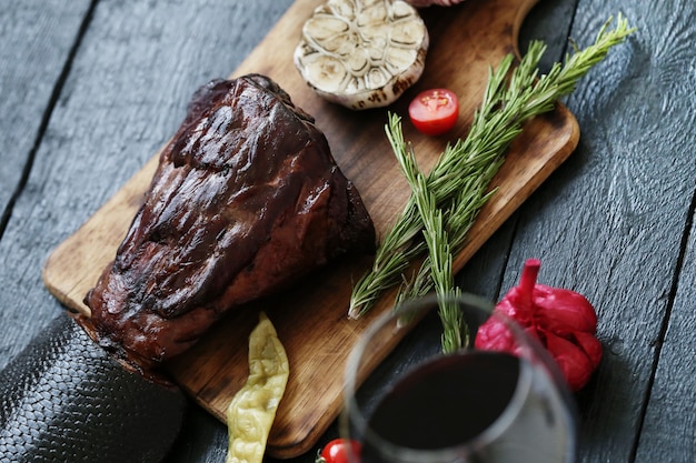 Viande rôtie aux épices