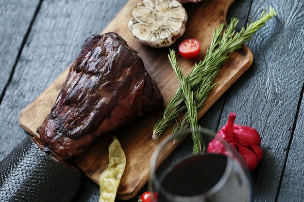 Viande rôtie aux épices