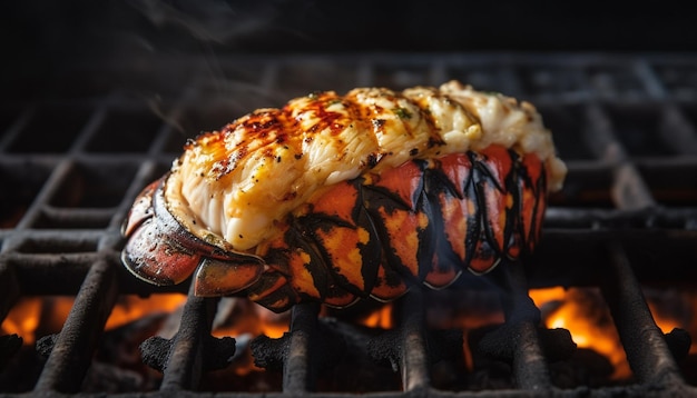 Photo gratuite viandes et légumes grillés pour un rafraîchissement estival parfait généré par l'ia