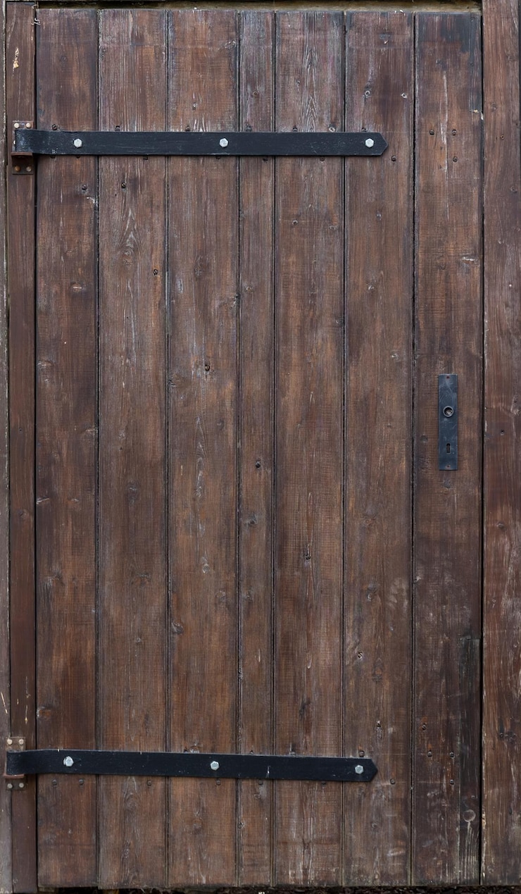 Photo gratuit vieille porte en bois style rustique bois naturel