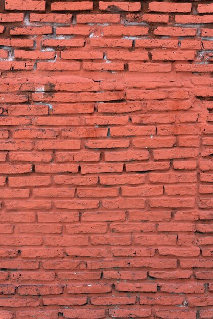 Vieux fond de mur de brique verticale