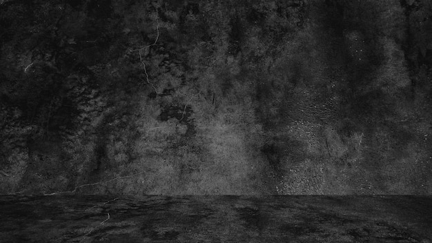 Vieux fond noir. Texture grunge. Fond d'écran sombre. Béton de tableau noir.