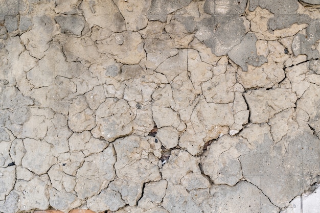 Vieux fond de texture de mur de béton fissuré