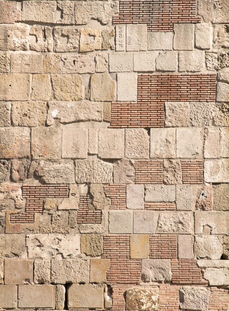 Vieux mur de brique beige