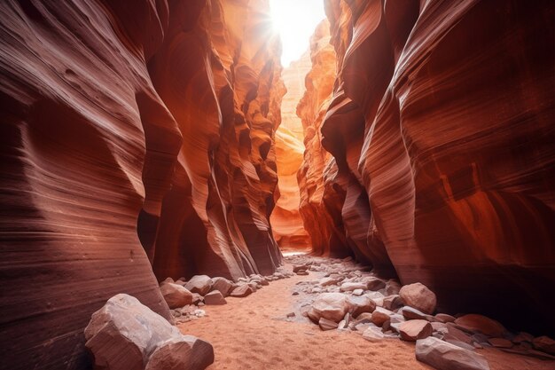 Vieux paysage de canyon occidental