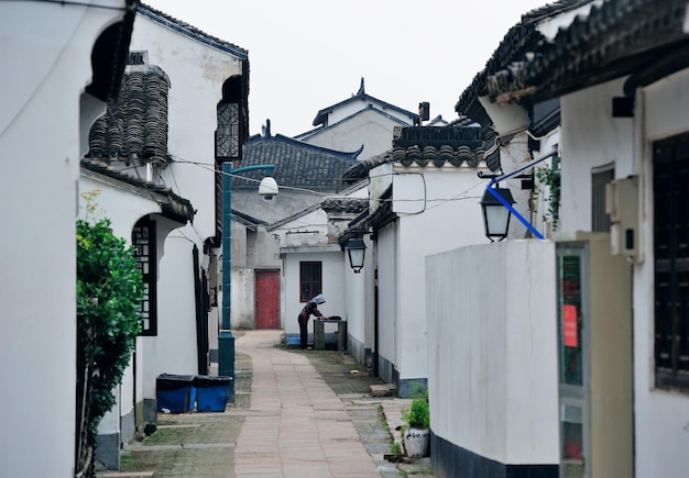 Photo gratuite ville de shanghai zhujiajiao avec des bâtiments historiques