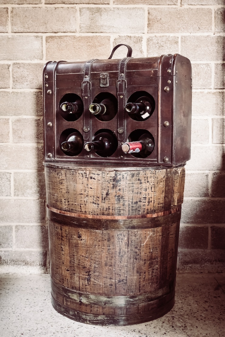 Photo gratuit vintage bouteille de vin