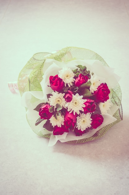 Photo gratuite vintage wooden arrangement floral