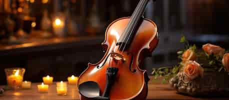 Photo gratuite violons colorés sur la table dans un magasin de musique