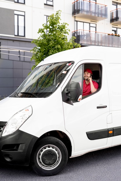 Voiture de service de livraison à angle élevé