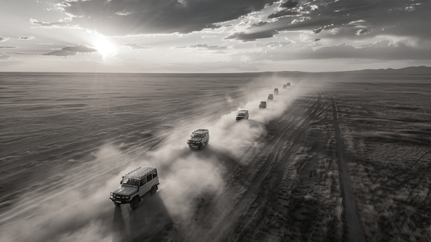 Une voiture tout-terrain dans la nature