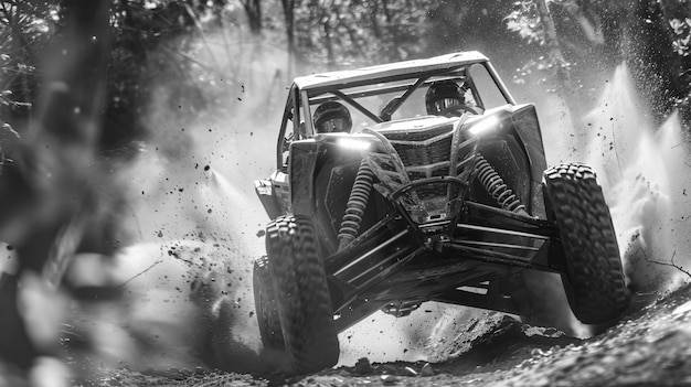 Une voiture tout-terrain dans la nature