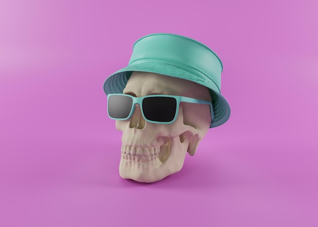 vue 3D du crâne