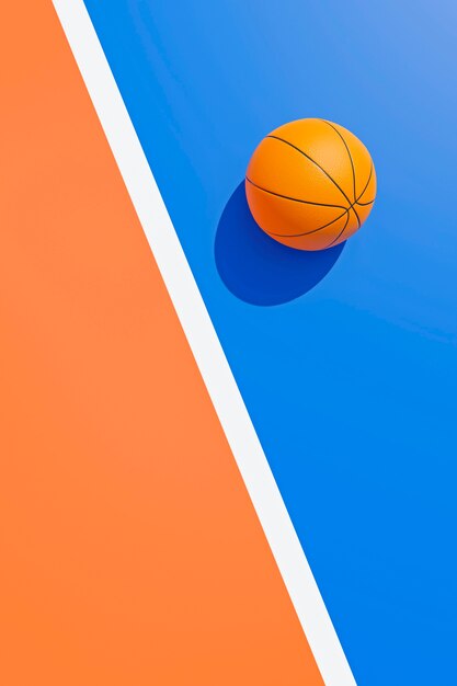 Vue 3D de l'essentiel du basket-ball