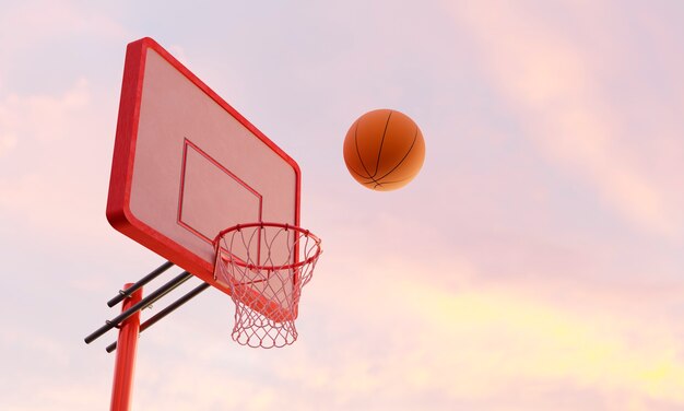 Vue 3D de l'essentiel du basket-ball