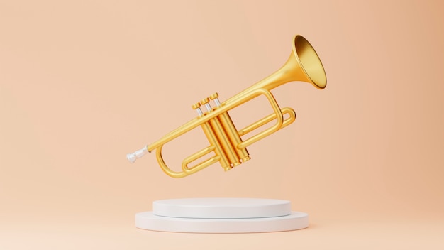 Vue 3D d'un instrument de musique