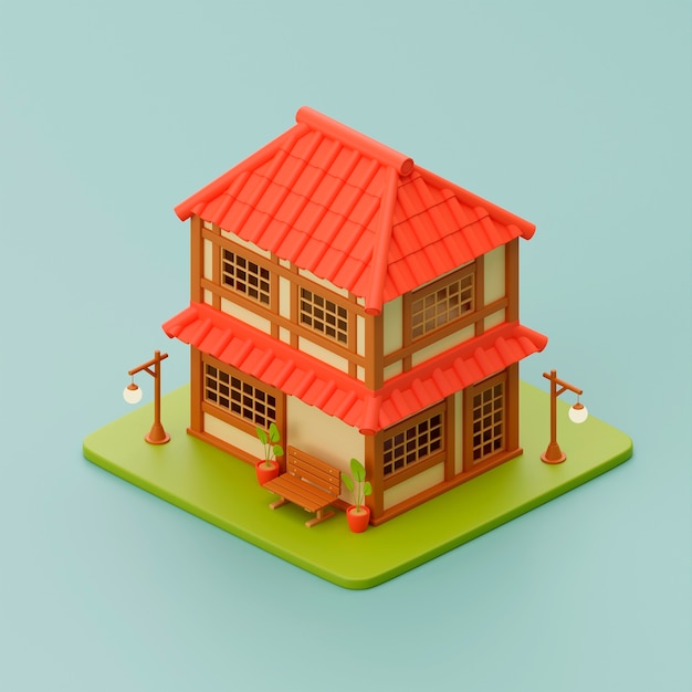 vue 3d de la maison