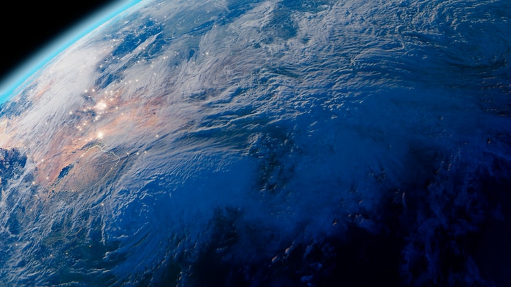 Photo gratuit vue 3d de la planète terre