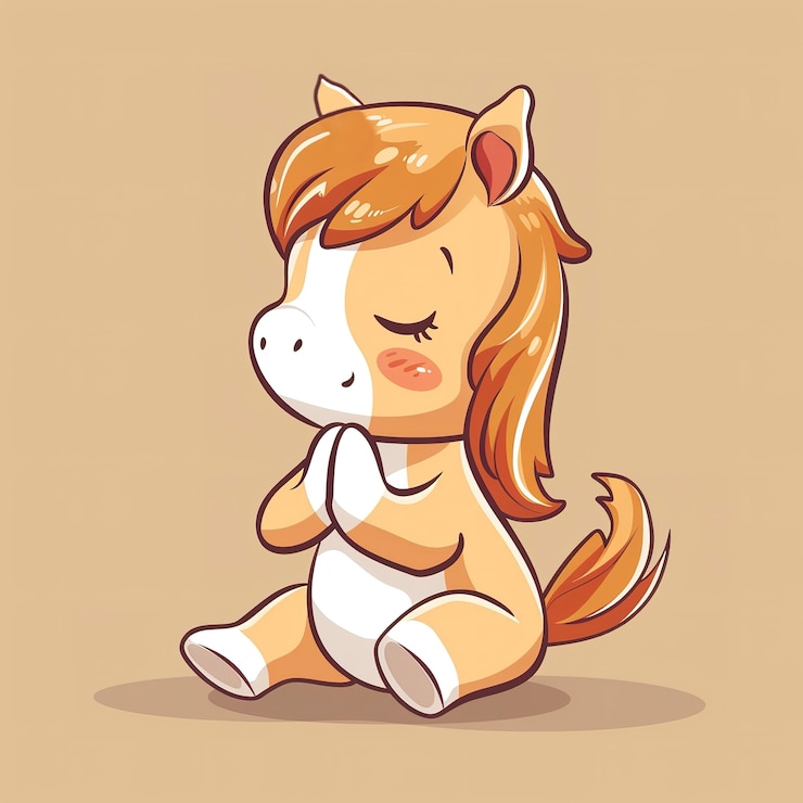 Photo gratuit vue d'un animal de dessin animé pratiquant le yoga