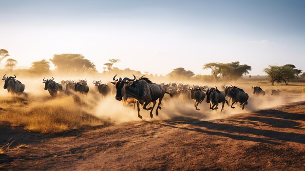 Vue de l'antilope sauvage