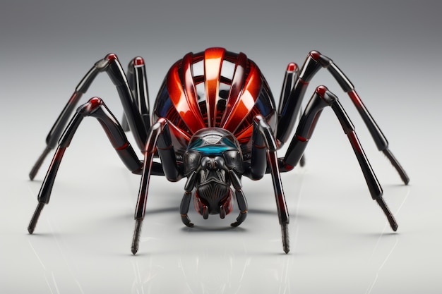 Photo gratuite vue de l'araignée robotique 3d