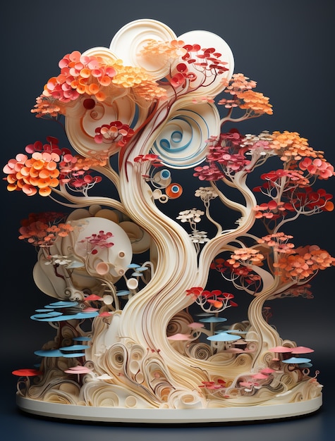 Vue de l'arbre tridimensionnel