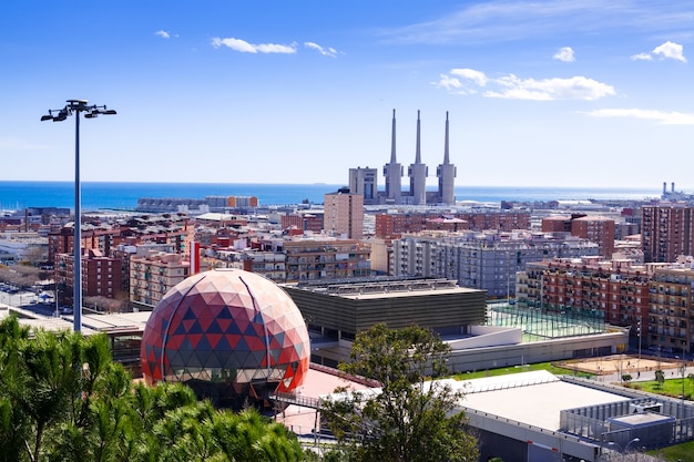 Vue de Badalona. Espagne