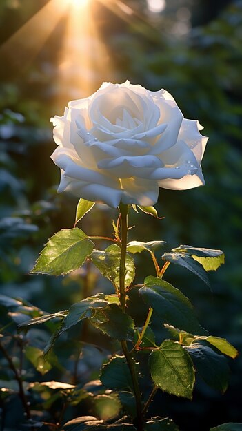 Vue de la belle fleur rose en fleurs