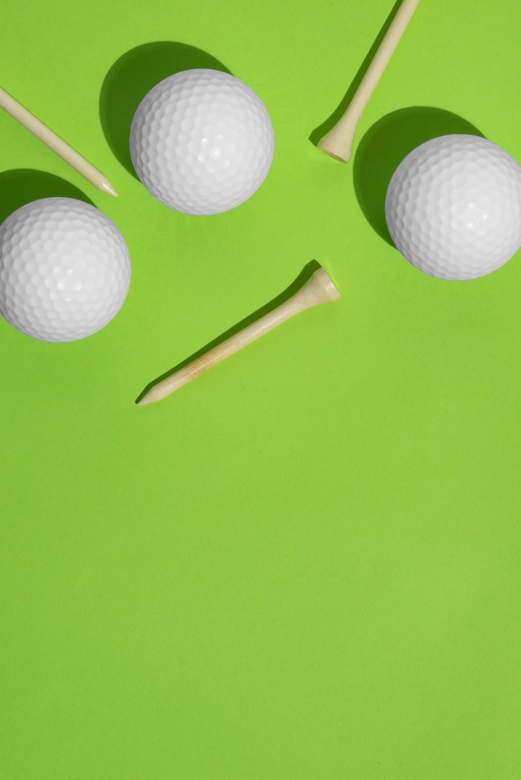 Photo gratuit vue des boules pour le sport de golf