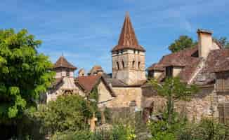 Photo gratuite vue sur carennac l'un des plus beaux villages de france