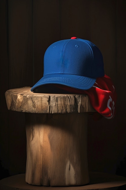 Vue de la casquette de baseball