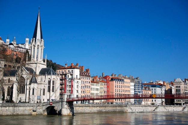 vue célèbre de la ville de Lyon