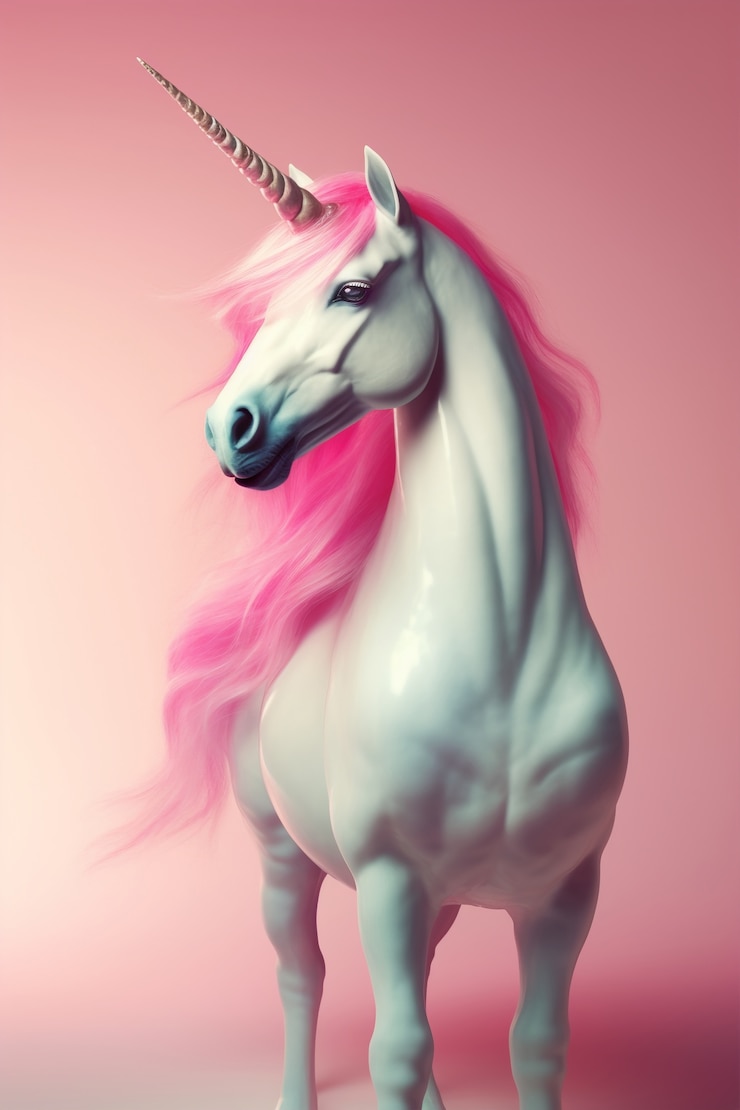 Photo gratuit vue de la créature magique et mythique de licorne