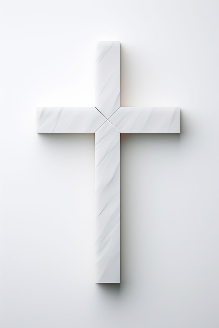 Photo gratuit vue de la croix religieuse au néon lumineux en 3d