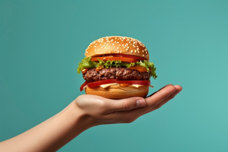 Photo gratuit vue d'un délicieux burger avec fromage et viande