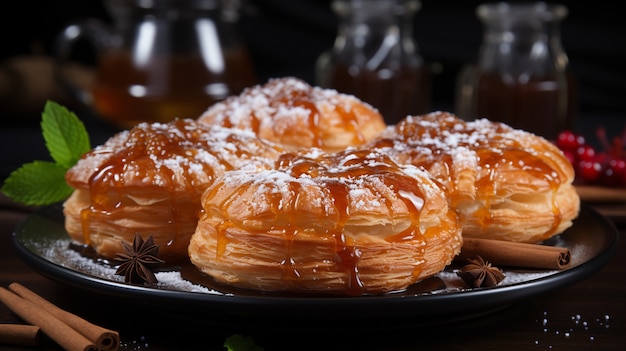 Vue d'un délicieux plat de nourriture