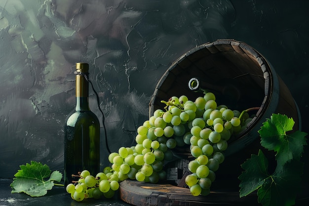 Photo gratuite vue des délicieux raisins verts