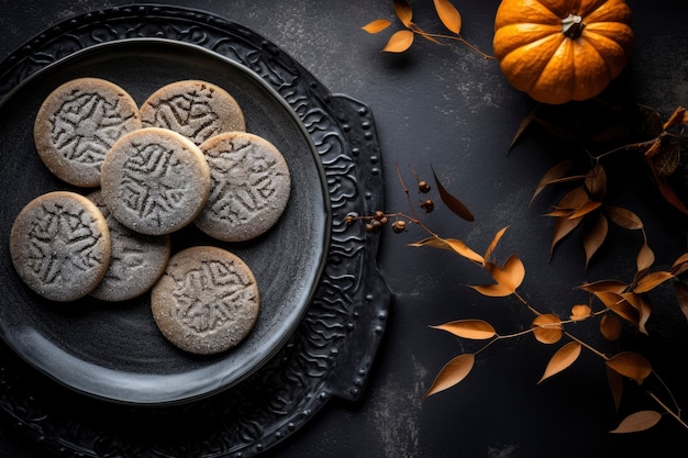 Photo gratuite vue de dessus de délicieux biscuits