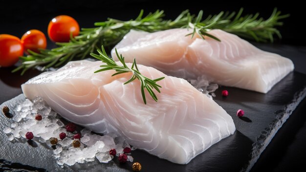 Vue de dessus délicieux saumon sur table