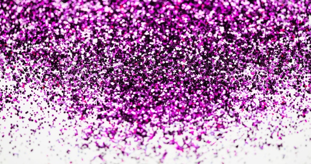 Vue de dessus des paillettes pour le maquillage