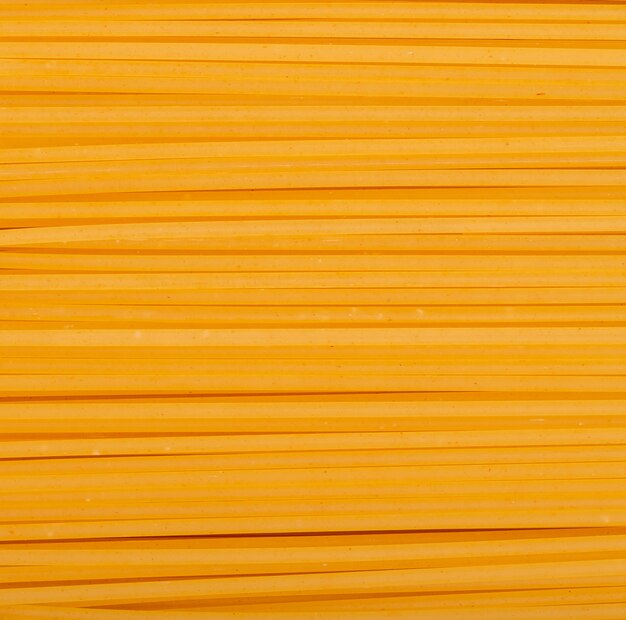 Vue de dessus des pâtes linguine comme surface